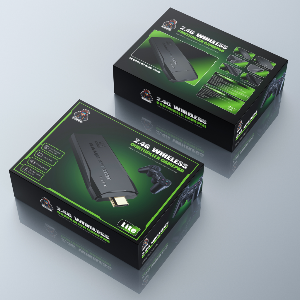 M8 4K Retro Games Controller With 10,000 Games and Two Wireless Contro