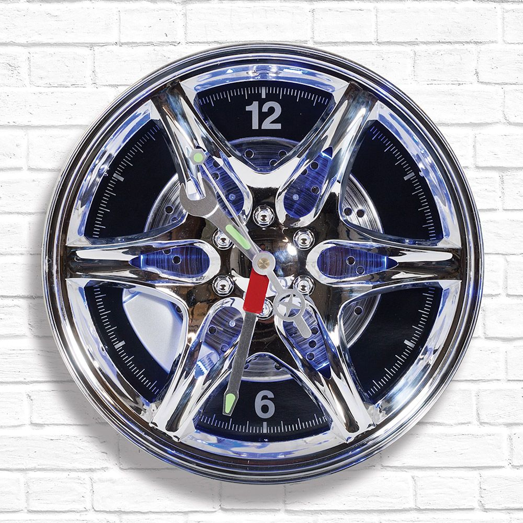 LED Alloy Wheel Rim Clock